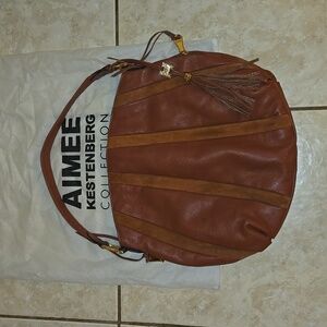 Large leather Aimee Kestenberg Collection tote bag slightly used